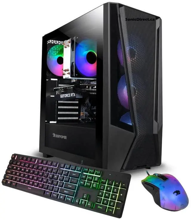 iBUYPOWER Trace Mesh Gaming Desktop, Intel Core i7-14700F, NVIDIA GeForce RTX 4060, 32GB DDR5-5600, 2TB NVMe SSD, Windows 11 Home (PB-TMI7N46-01)