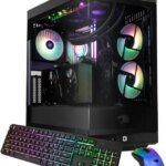 iBUYPOWER Y40 Gaming PC Desktop - AMD Ryzen 7 7800X3D, NVIDIA GeForce RTX 5060Ti 8GB, 32GB DDR5 RGB RAM, 1TB NVMe SSD