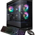 iBUYPOWER Y40 PRO Black Gaming PC Desktop - AMD Ryzen 7 9700X - AMD Radeon RX 9070XT 16GB - 32GB DDR5 RGB - 1TB NVMe SSD - Y40BA7R97XT02