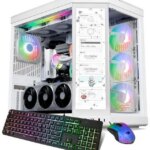 iBUYPOWER Y70TI Gaming PC Desktop Computer with HYTE Touch Screen Case, Intel Core Ultra 9 285 CPU, NVIDIA RTX 5070Ti 16GB GPU, 32GB DDR5 RGB RAM, 2TB