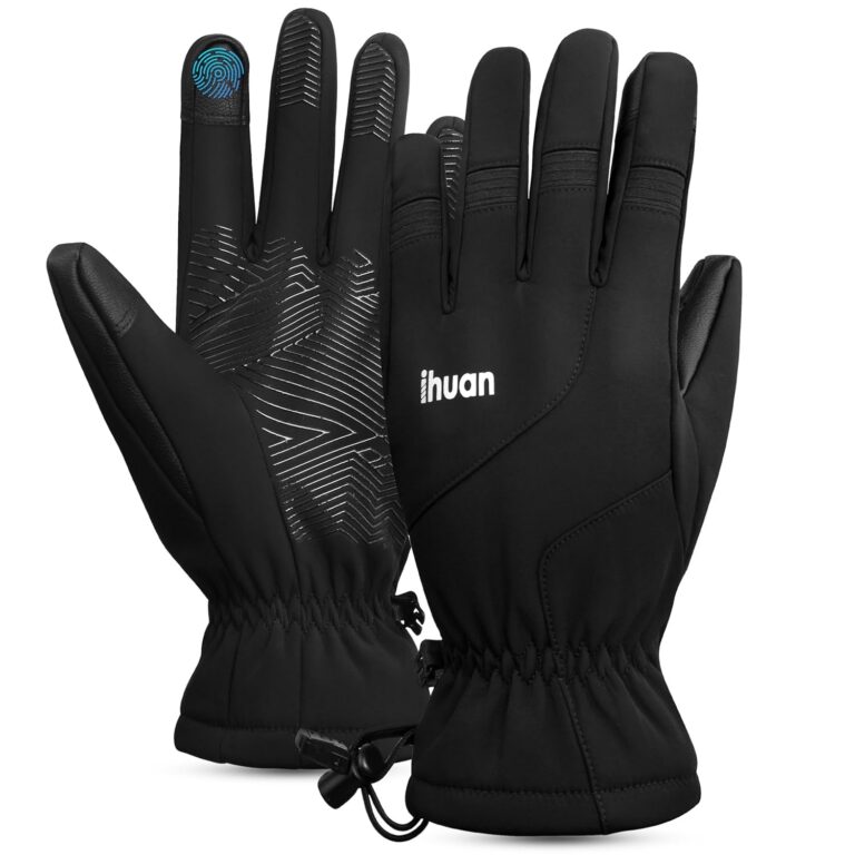 ihuan Ski Snow Winter Gloves Women Men Waterproof -Cold Weather Warm Thermal Touch Screen, Running Driving Motorcycle Cycling