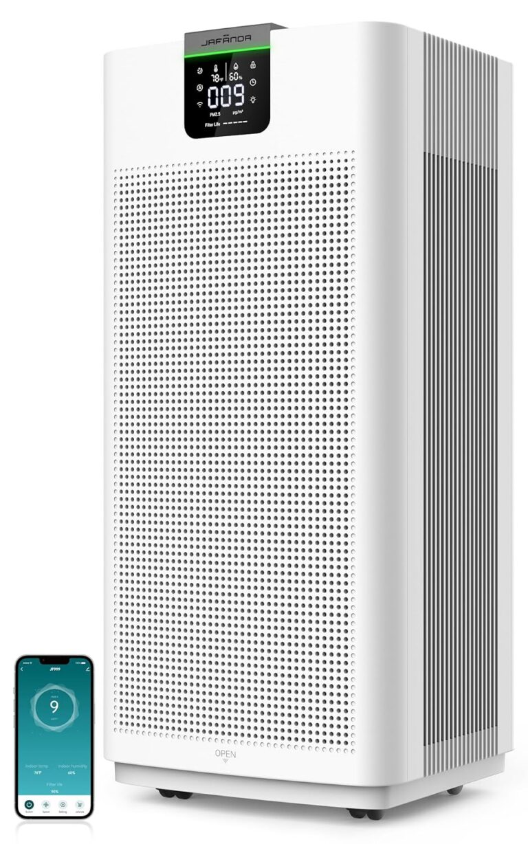 Jafända Home Air Purifiers for 4575 sq ft, with HEPA Air Filters +3.38 lb Activated Carbon, Support APP & Alexa, Large Air Cleaner Remove 99.97% Dust Pollen Smoke Pet Allergies...