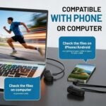 JETO 1080P HD Mini Body Camera, 128GB, Dual Touch Screens, 154° Wide Angle, Waterproof Case, Magnetic Pendant & Back Clip, App Remote Live Stream, Portable Wearable Action Cam...