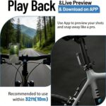 JETO 1080P HD Mini Body Camera, 128GB, Dual Touch Screens, 154° Wide Angle, Waterproof Case, Magnetic Pendant & Back Clip, App Remote Live Stream, Portable Wearable Action Cam...