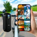 JETO 1080P HD Mini Body Camera, 128GB, Dual Touch Screens, 154° Wide Angle, Waterproof Case, Magnetic Pendant & Back Clip, App Remote Live Stream, Portable Wearable Action Cam...