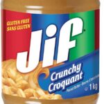 Jif Crunchy Peanut Butter, Smooth No Stir Texture, Gluten Free, 1 kg (Pack of 1)