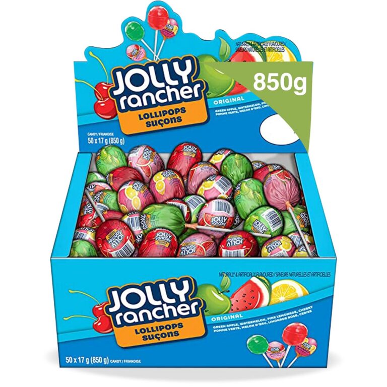 JOLLY RANCHER Candy Lollipops Assortment, 50 Count (850 Gram)