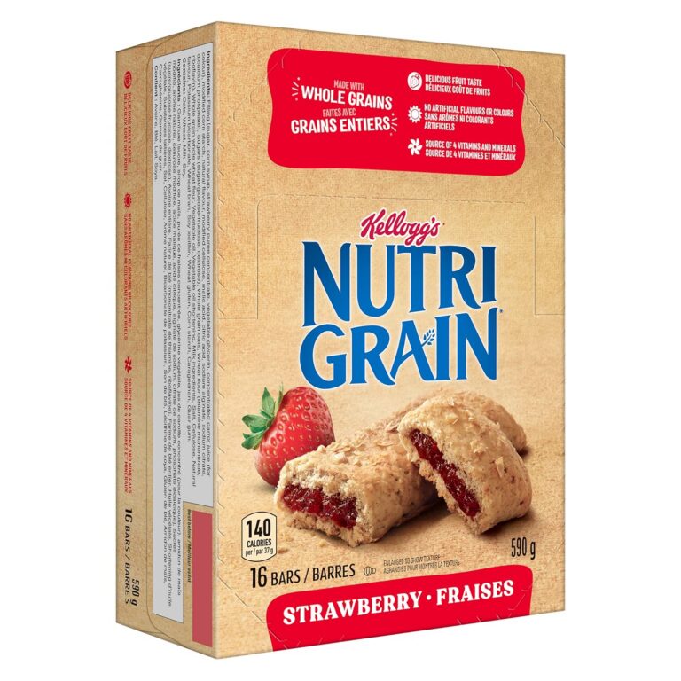 Kellogg's Nutri-Grain Strawberry Flavour 590g - 37 g (Pack of 16)