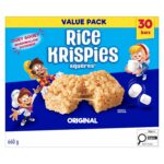 Kellogg's Rice Krispies Square Bars 660g Jumbo Pack-Original, 30 Cereal Bars {Imported from Canada}