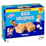 Kellogg's Rice Krispies Square Bars 660g Jumbo Pack-Original, 30 Cereal Bars {Imported from Canada}