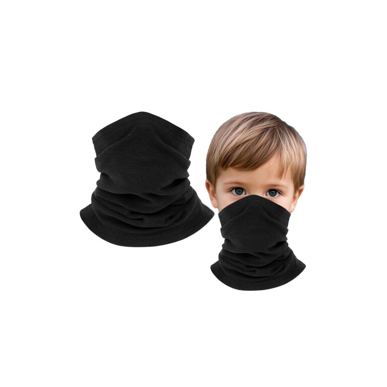 Kids Neck Warmer Fleece Scarf for Winter, Cold Weather Neck Gaiter Warmer for Boys Girls Skiing Breathable Face Cover