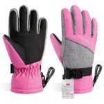Kids Winter Gloves-3M Thinsulate Snow Waterproof Ski Cold Weather Insulated Outdoor Snowboard Gloves for Boys Girls Youth