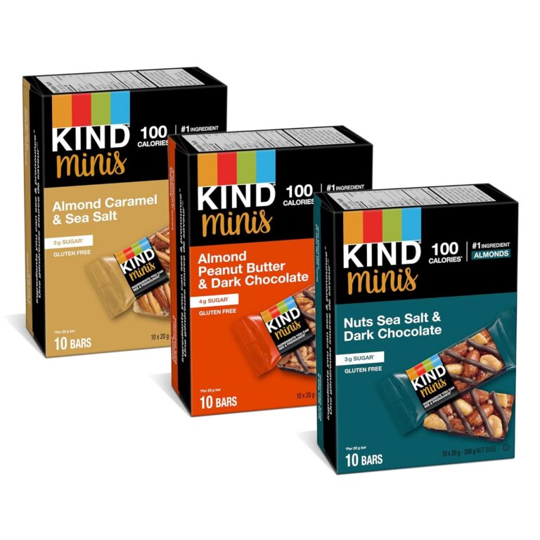 KIND Mini Snack Bars Variety Pack, Healthy Snacks, Gluten Free, Low Calorie Snack, 30 Count