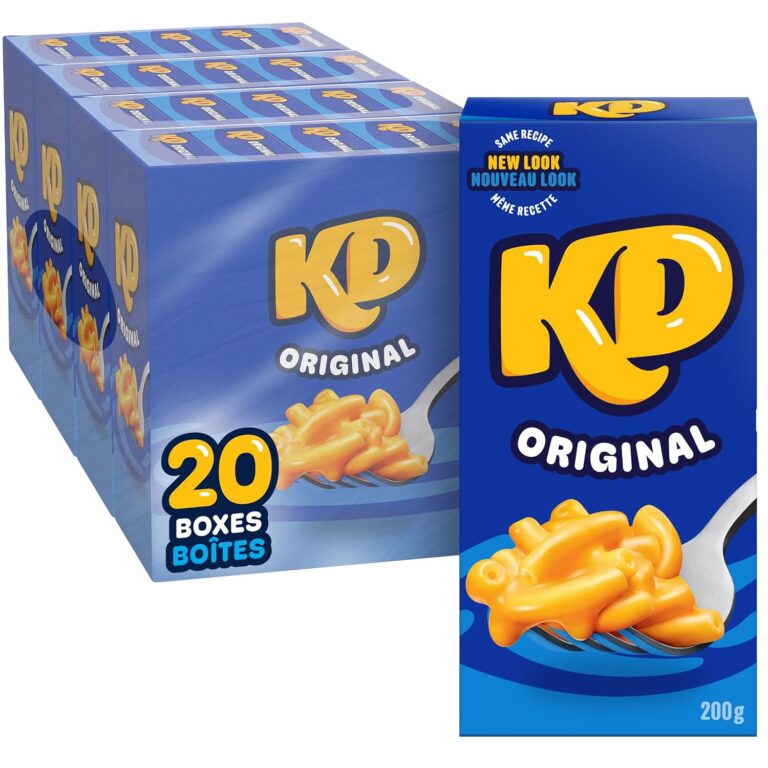 Kraft Dinner Original Macaroni and Cheese Dinner, 200 g, 5 ct Pack (Pack of 4)