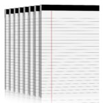 Legal Pads 5 x 8 Inch Note Pads, 8 Pack Notepad for Work Lined Writing Pads of White Paper Narrow Ruled for Office/School/College/Business, Multipurpose Notes Scratch & Memo...
