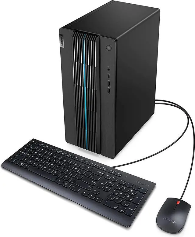 Lenovo IdeaCentre Gaming 5i - 2022 - Gaming Desktop - NVIDIA GeForce RTX 3050 - Intel i5 12400-8GB RAM - 1TB HDD + 512GB SSD - Win 11 - Black - Mouse
