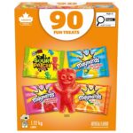 Maynards, Assorted Gummy Candy, Pack of 90, Individually Wrapped, Sour Patch Kids, Fuzzy Peach, Swedish Berries, Swedish Fish, Variety Pack, Value Pack, Sour Candy, 1.12kg,...