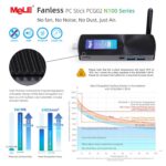 MeLE PCG02 Fanless Mini PC Stick 12TH N100 CELERON WIN11Pro 8GB 128GB Micro Desktop Computer Stick Support HDMI 4K 60Hz Wi-Fi5 Gigabit Ethernet BT5.1 on Business Office...