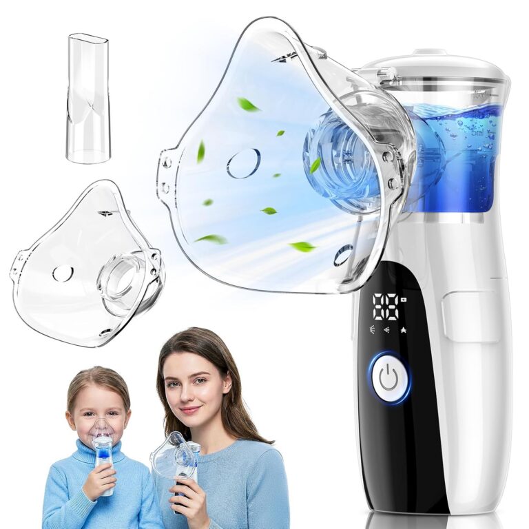 Mesh Nebulizer-Handheld Nebulizer Machine for Adults & Kids, Lightweight & Quiet,Adjustable Mist for Home & Travel