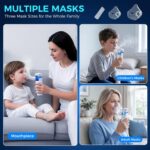 Mesh Nebulizer-Handheld Nebulizer Machine for Adults & Kids, Lightweight & Quiet,Adjustable Mist for Home & Travel