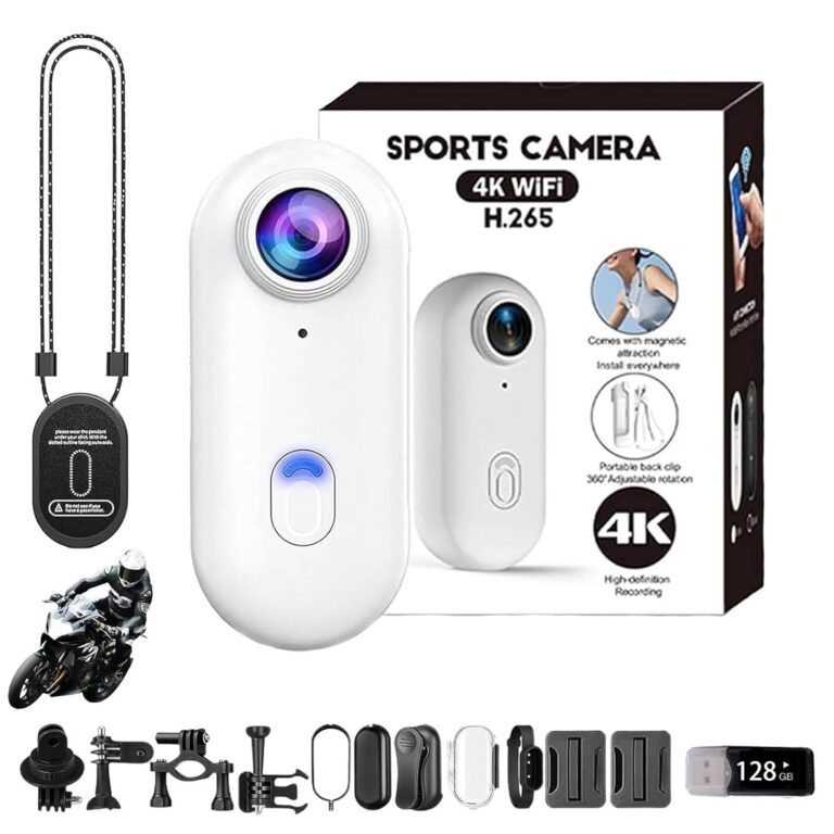 Mini 4K HD Pro Capture Camera, 120° Ultra Wide Angle Waterproof Thumb Camera, Wearable Action Cameras with Video Recording & Night Vision, for Record Indoor and Outdoors...