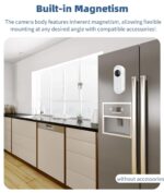 Mini Action Camera, 1080P Sports WiFi Camera with EIS Anti Shake, 1/4 Inch Thread, Wearable Body Camera Vlogging Cameras Accessory for Cycling Travel, Support up to 256G