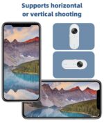 Mini Action Camera, 1080P Sports WiFi Camera with EIS Anti Shake, 1/4 Inch Thread, Wearable Body Camera Vlogging Cameras Accessory for Cycling Travel, Support up to 256G