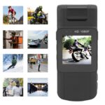 Mini Body Camera, 1080P HD Wearable Camera with Clip, 180° Rotation Lens, Night Vision, Pocket Camera for Home, Outdoor, Law Enforcement, Security Guard