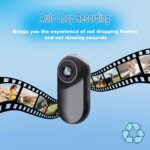 Mini Body Camera 1080P, Helmet Sports Camera with Built in 32GB Memory Card, Thumb Action Cam, Body Cam for Work, Cycling, Sports(Black)