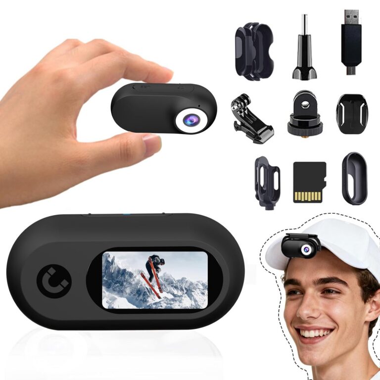Mini Body Camera 1080P with 32GB Card Helmet Camera Body Cameras with Audio and Video Recording Multi-Function Accessory Bodys Cam（Black）