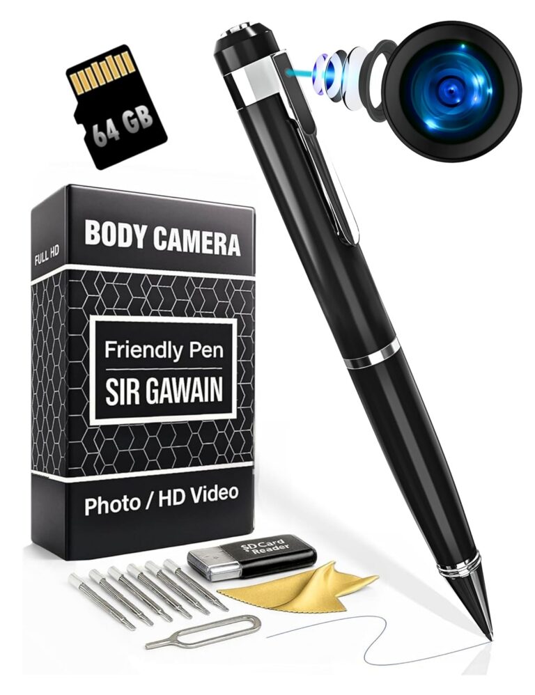 Mini Body Camera Pen 1080p - [Upgraded 2024] Premium Small Body Cam with HD Video or Picture Taking - Body Worn Camcorder, for Personal Civilians, Police Law Enforcement
