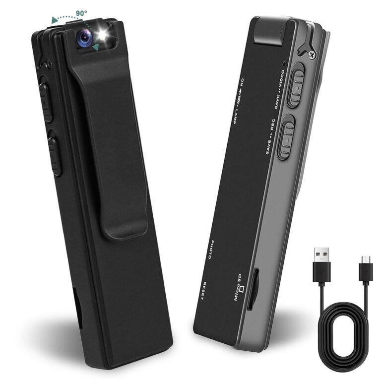 Mini Body Camera-Video Recording and Photo Taking, 1100mAh Portable Mini Camera HD 1080P Video Recorder with Auxiliary Light Motion Detection, User-Friendly Small Body Cam for...