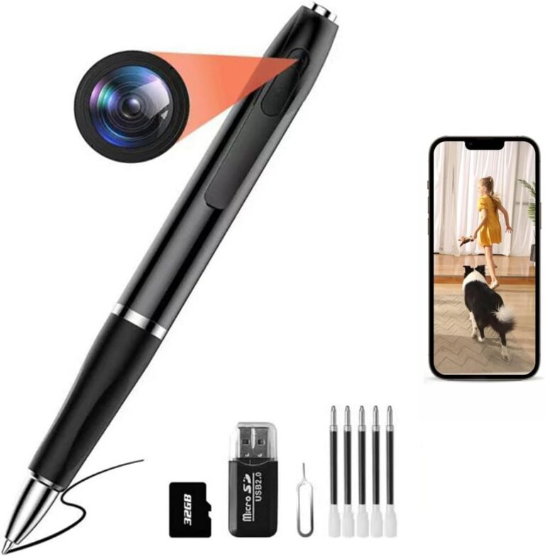 Mini Video Camera,32GB Hidden Camera Spy Camera，1080P Portable Mini Nanny Video Surveillance Camera with Motion Detection for Home, Office【Supports 256GB SD Card】
