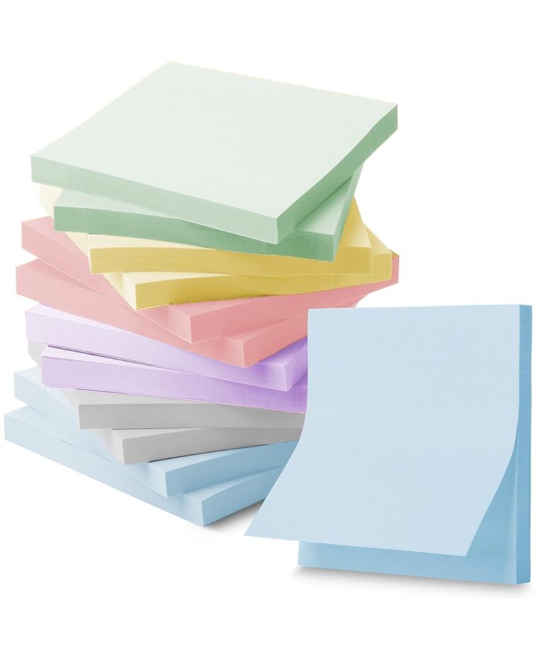 Mr. Pen- Bulk Sticky Notes, Morandi Colors Self-Stick Aesthetic, Colorful, 3”x3”, 12 Pads, Back to School Supplies
