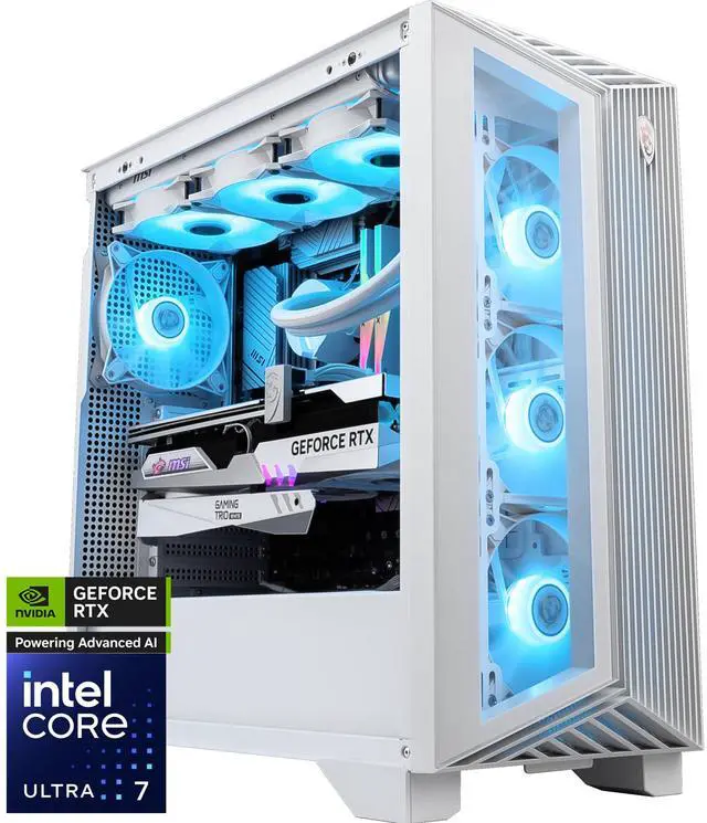 MSI Gaming Desktop PC Aegis RS2 AI A2NVP7-1480US Intel Core Ultra 7 265K 32GB DDR5 2TB NVMe SSD GeForce RTX 5070 Windows 11 Home