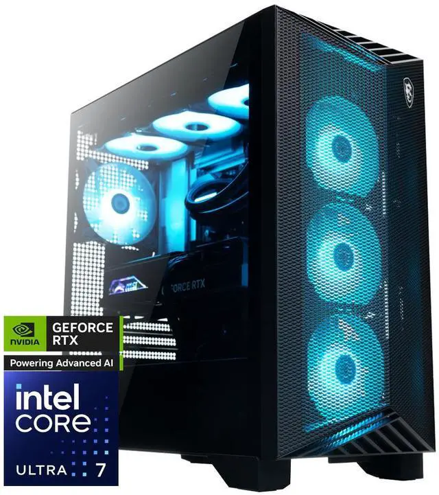 MSI Gaming Desktop PC Aegis RS2 AI C2NVP7-1445US Intel Core Ultra 7 265K 32GB DDR5 1TB NVMe SSD GeForce RTX 5070 Windows 11 Home Advance