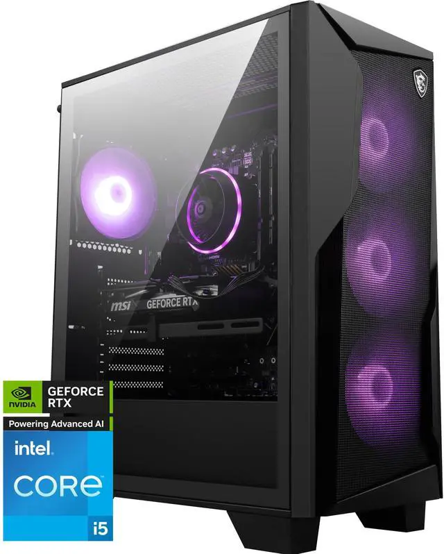 MSI Gaming Desktop PC Codex R2 B14NVL5-447US Intel Core i5-14400F 16GB DDR5 1TB NVMe SSD GeForce RTX 5060 Windows 11 Home