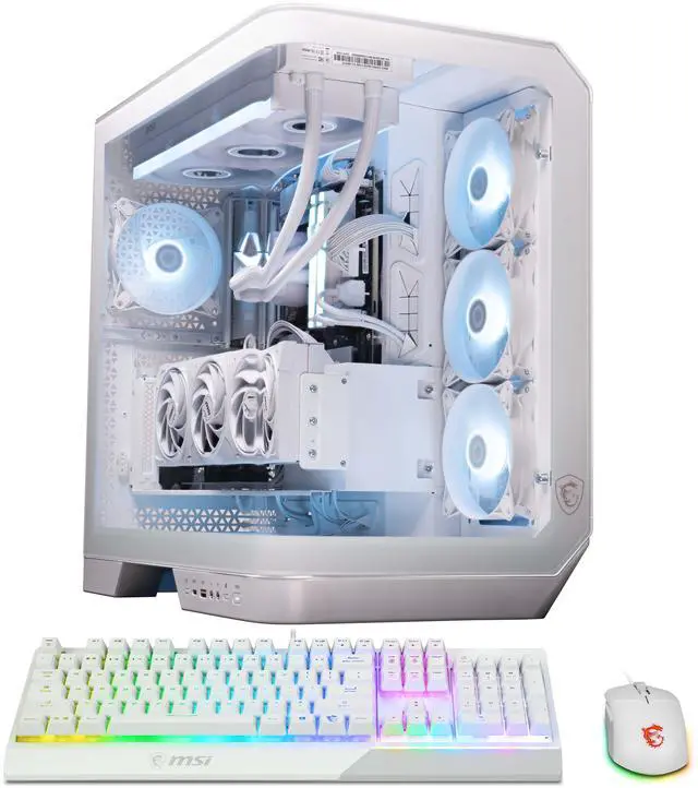 MSI Gaming Desktop PC Vision RS AI 2NVV7-1466US Intel Core Ultra 7 265K 64GB DDR5 2TB NVMe SSD GeForce RTX 5080 Windows 11 Home