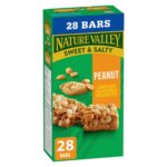 NATURE VALLEY - VALUE PACK SIZE - Peanut Butter Chewy Nut Granola Bars, Pack of 28 Bars, 980 grams, Made with Whole Grains, No Artificial Colours, No Artificial Flavours, Loaded...