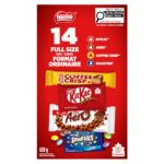 NESTLE Assorted Full Size Bars & Candies, KITKAT, AERO, COFFEE CRISP & SMARTIES, Individually Wrapped, Prepared in Canada, 638 g