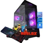 Odyssey Black Widow V3 Custom Gaming PC, RGB LED Fans, Intel Core i7 upto 4.7GHz, 16GB RAM, 1TB NVMe SSD, ACR A380, Wi-Fi BT, Windows 11 Pro Keyboard