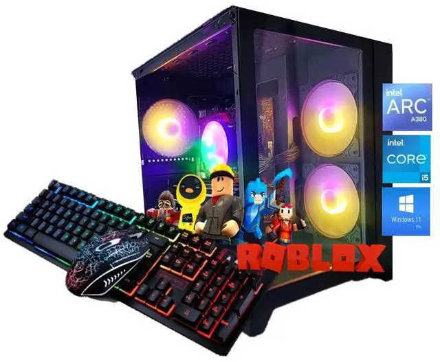 Odyssey Vesta V2 Custom Gaming PC, RGB LED Fans, Intel Core i5-10400F upto 4.3GHz, 16GB DDR4 RAM, 1TB SSD, Wi-Fi BT, ARC A380, Windows 11 Pro Keyboard