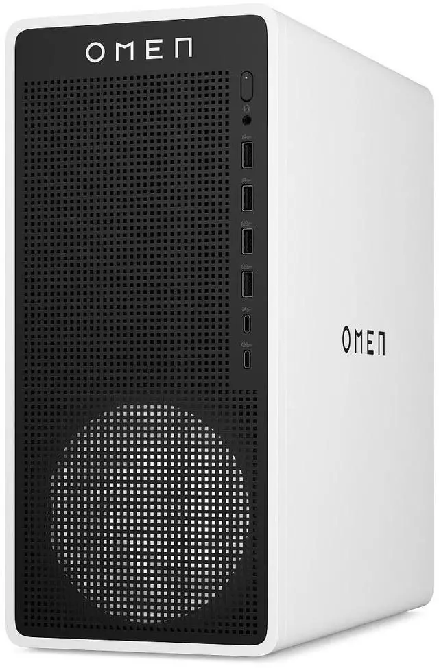 OMEN 16L Gaming Desktop TG03-0055t PC, Windows 11 Home, Intel® Core i5, 16GB RAM, 512GB SSD, NVIDIA® GeForce RTX 3050, Snow white