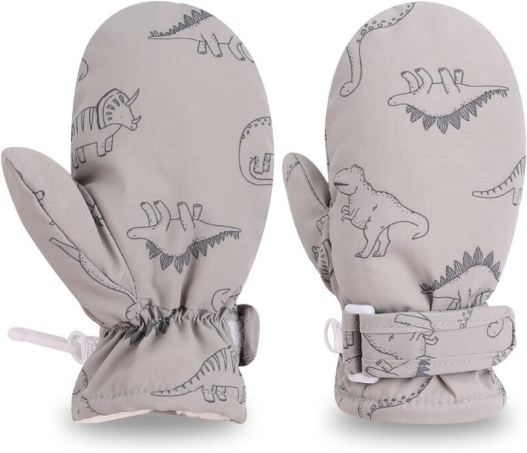 Peecabe Baby Boys Girls Winter Gloves Warm Fleece Toddler Mittens for Kids Unisex Waterproof Snowboard 1-5 Years