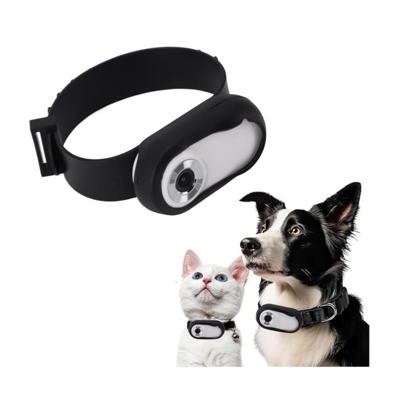 Pet Collar Camera, 170° Wide Angle 1080P HD Video Cat Camera Collar Support Up to 128GB Memory Card, Mini Sport Action Body Cam, for Dogs Cats Gift,Indoor Outdoor