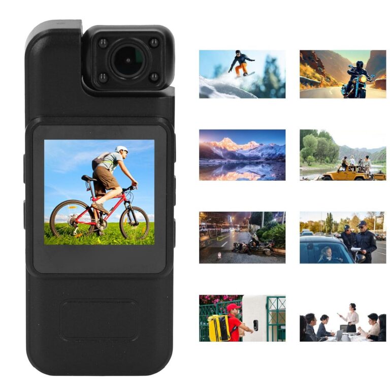 Portable Camera Video Recorder, 4K HD Video Camera with 1.54 Screen, Movement Detection, Loop Recording, 180° Rotatable Lens for Home, Outdoor, Law Enforcement, Security Guard