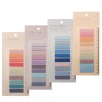 Potanro Sticky Tabs Transparent Sticky Note Tabs 40 Colors Annotation Tabs Reading Notes Tabs 800 Pcs Writable Page Sticky Notes with Ruler for Page Marking Classify File