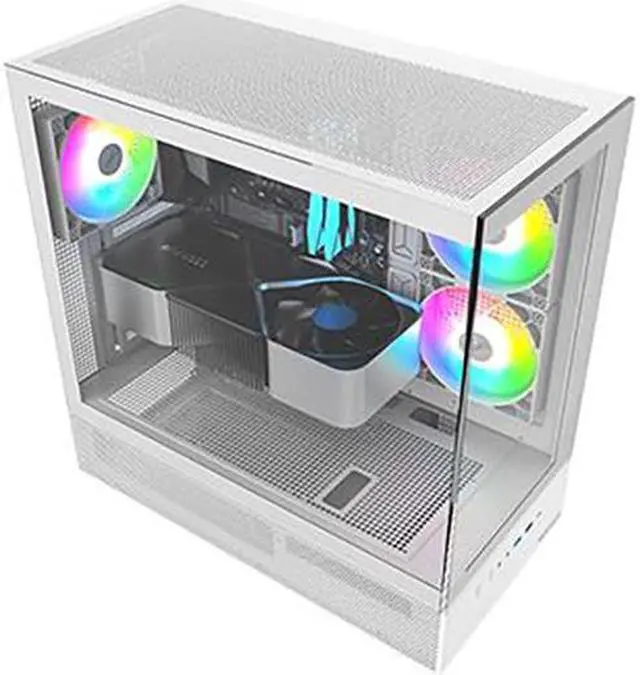 PRC ARTICWHITE1 Custom Gaming Desktop PC AMD Ryzen 7 5700X 3.4GHz 8-Core NVIDIA GeForce RTX 4060 8GB GDDR6 16GB DDR4 RAM 1TB NVME SSD Wi-Fi Bluetooth