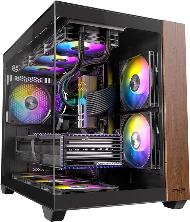 PRC MidnightOak Custom Gaming Desktop PC Intel Core i7-12700K 3.6GHz 12-Core 16GB DDR4 1TB NVMe M.2 SSD 4TB SSD GeForce RTX 4070 12GB GDDR6X Wi-Fi BT