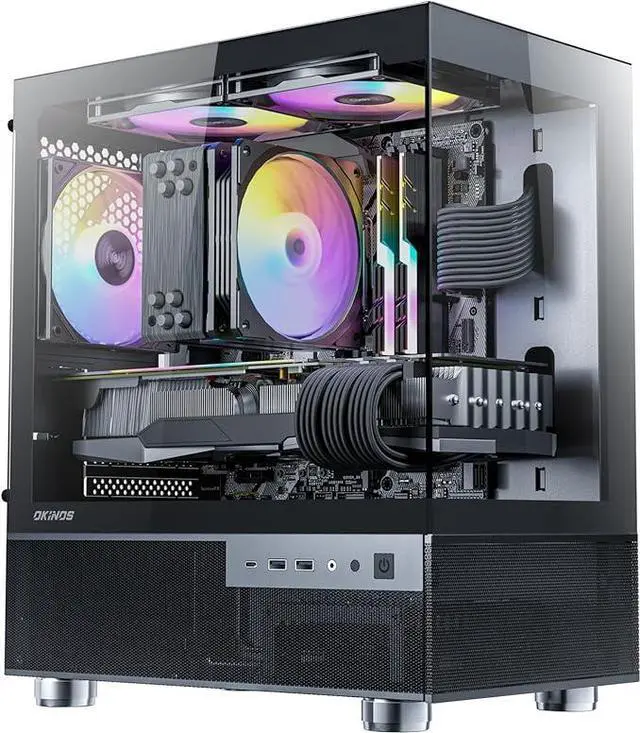 PRC MidnightView Custom Gaming Desktop PC Intel Core i7-12700K 3.6GHz 12-Core 16GB DDR4 1TB NVMe NVIDIA GeForce RTX 3090 24GB GDDR6X Wi-Fi BT ARGB